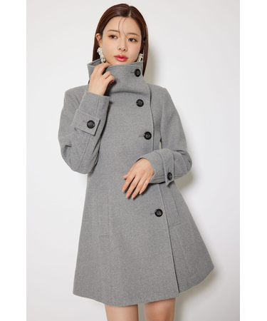 25オーバーネックシンデレララインミニコート