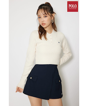 【POLO BCS】ケーブルニットトップス