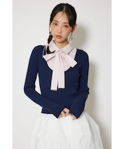 シャツドッキングロングスリーブニットトップス