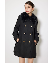 Aラインステンカラーコート