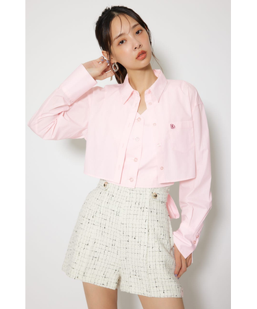 バックリボンレイヤードシャツ