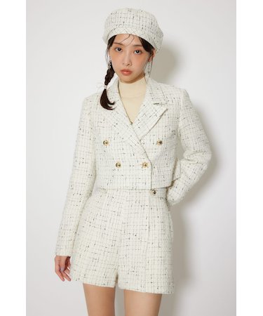 ツイードショートジャケット