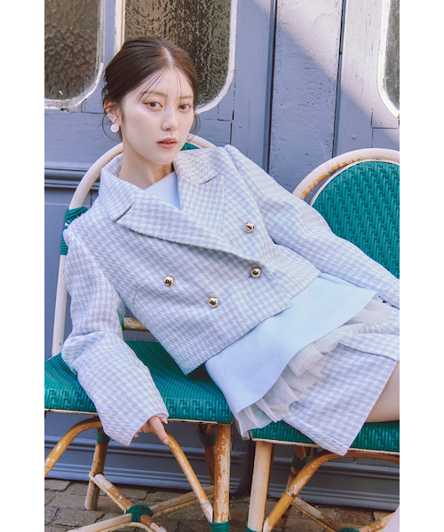 ツイードショートジャケット｜リエンダの通販｜&mall（アンドモール