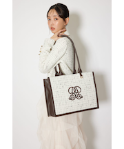 RRロゴツイードトートバッグ