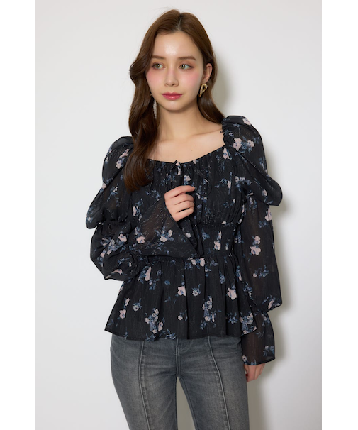 ボリュームスリーブブラウス