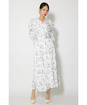 カシュクールフレアシャツワンピース