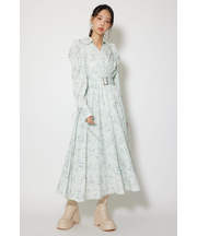 カシュクールフレアシャツワンピース