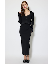 ペプラムカーデセットキャミワンピース