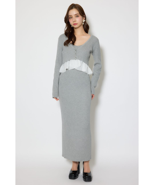 ペプラムカーデセットキャミワンピース｜リエンダの通販｜&mall