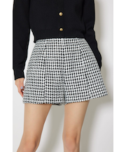 ハイウエストツイードショートパンツ