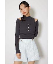 レイヤードニットトップス