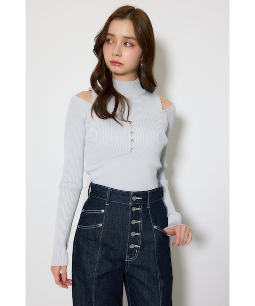 【美品】UNOF レイヤードニットトップス レイヤードニットトップス｜リエンダの通販｜&mall（アンドモール