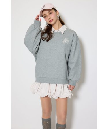 バルーンシャツセットスウェットワンピース