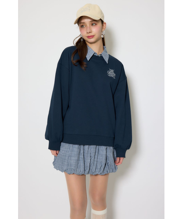 バルーンシャツセットスウェットワンピース