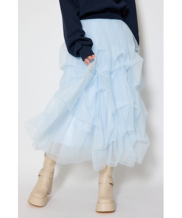 ランダムタックチュールスカート
