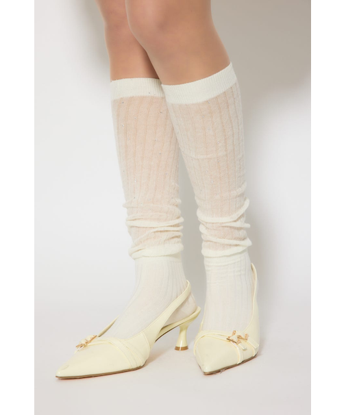 ストーン付きシアーソックス