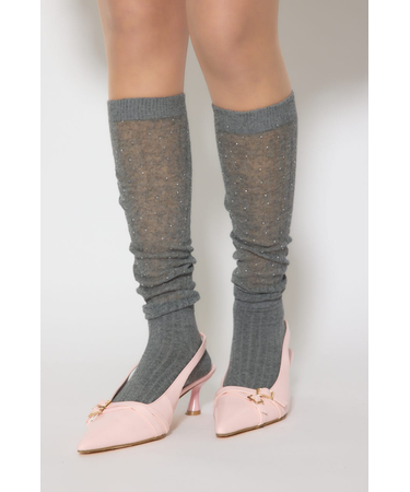 ストーン付きシアーソックス