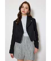 26SSフェイクスエードライダースジャケット