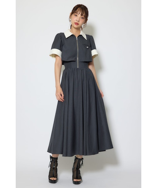 ¥13,200 バストディティールフレアワンピース バストディティールフレアワンピース｜リエンダの通販｜&mall（アンド