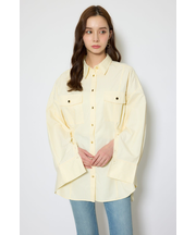 ベルトディティールビッグシャツ