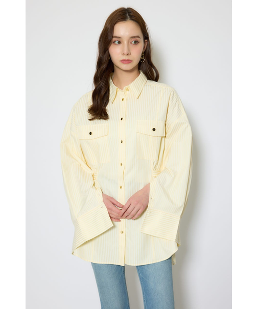 ベルトディティールビッグシャツ