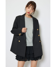 ピークドラペルダブルテーラードジャケット