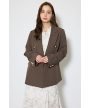 ピークドラペルダブルテーラードジャケット