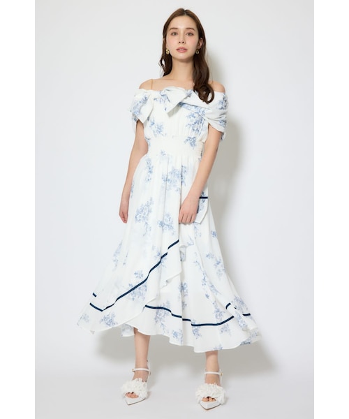 フロントビッグリボンフレアワンピース｜リエンダの通販｜&mall