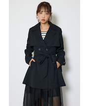 フラップフレアトレンチコート