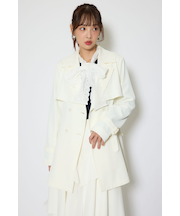 フラップフレアトレンチコート