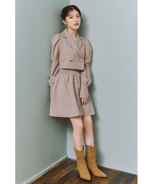 テーラードデザインミニワンピース