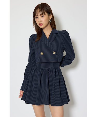 テーラードデザインミニワンピース