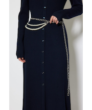 フェイクパールセットチェーンベルト