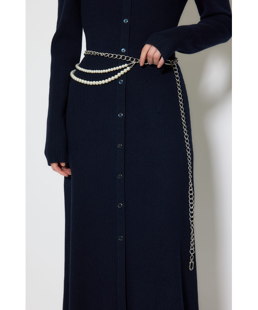 フェイクパールセットチェーンベルト