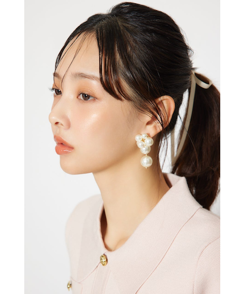 ランダムメニーフェイクパールピアス