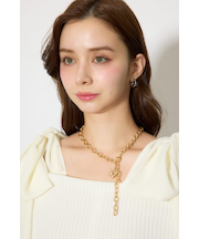 ニュアンスハートプレートネックレス