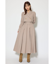 テーラードデザインロングワンピース