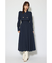 テーラードデザインロングワンピース