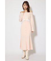 リボンカーデセットマーメイドニットワンピース