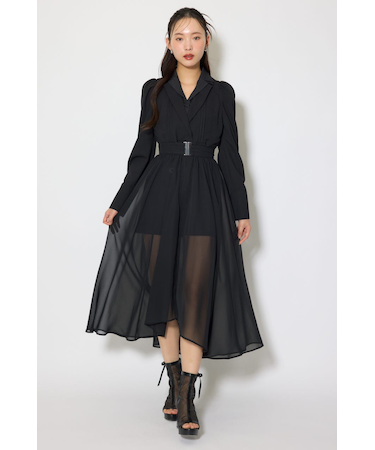 2WAYテーラーWカラーワンピース