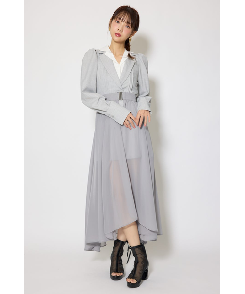 2WAYテーラーWカラーワンピース