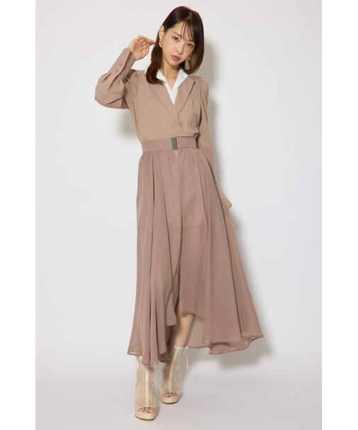 2WAYテーラーWカラーワンピース