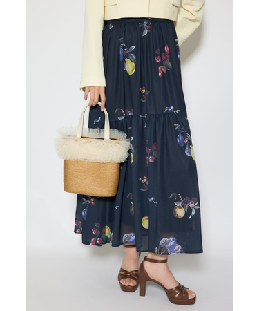 チュールコンビハンドバッグ