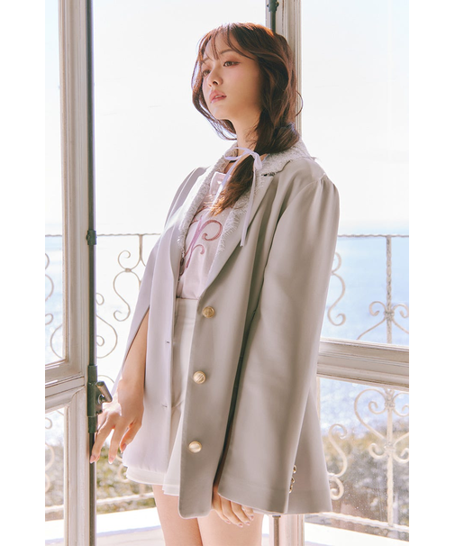 レースディティール2WAYテーラードジャケット