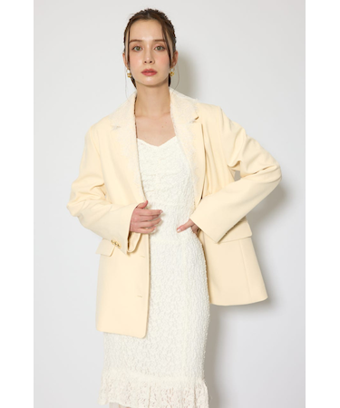 レースディティール2WAYテーラードジャケット