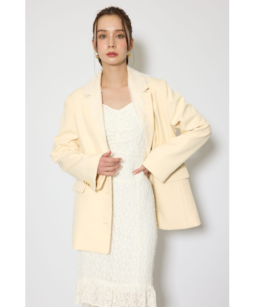 レースディティール2WAYテーラードジャケット