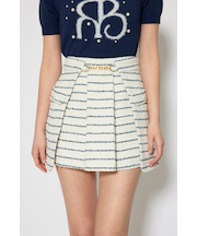 サイドラップツイードスコートショートパンツ