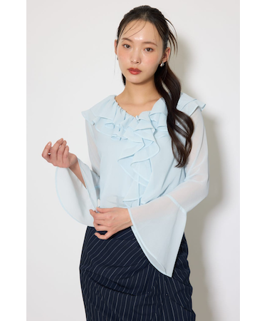 フリルカラートップス