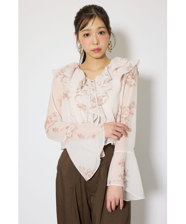 フリルカラートップス