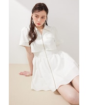 【伝説のバズりワンピ・EC先行発売】バストフレアミニワンピース